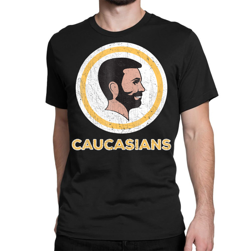 : Caucasian T-Shirt Caucasians Pride Vintage Funny Shirt