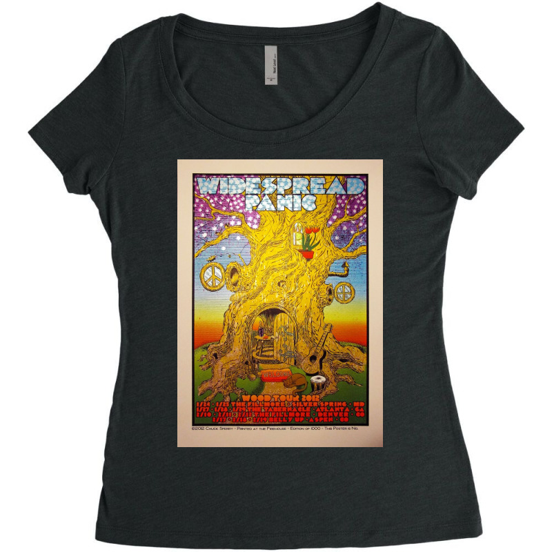 Widespread Panic - Wood Tour 2012 Women's Triblend Scoop T-shirt by hugo chanavaro | Artistshot