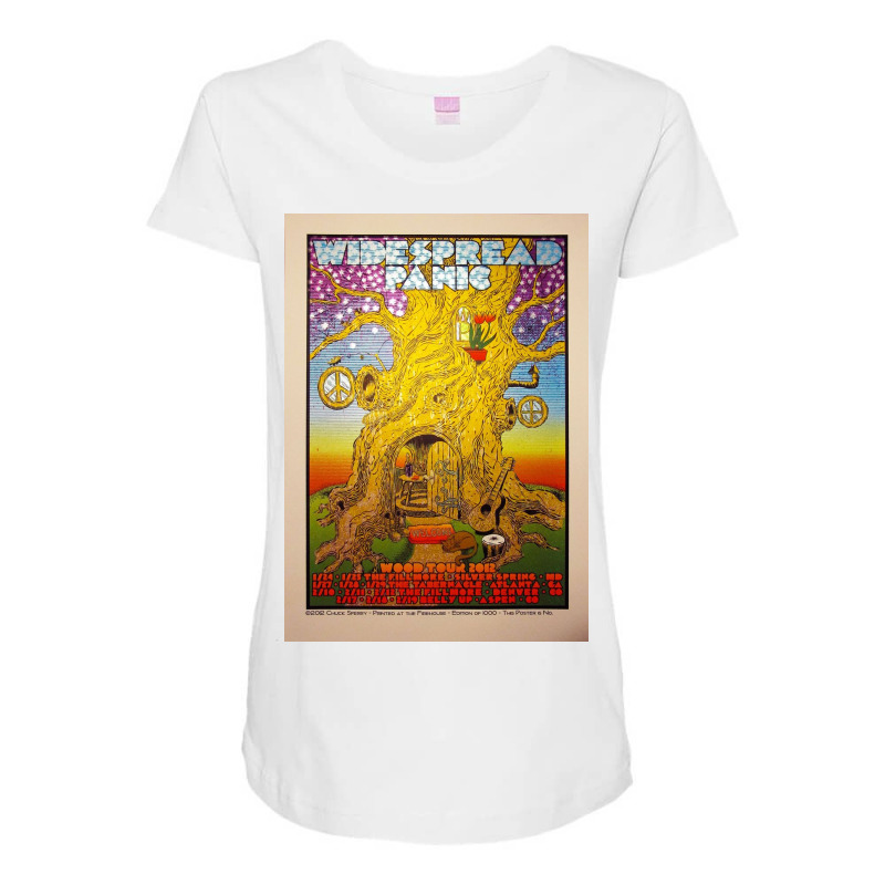 Widespread Panic - Wood Tour 2012 Maternity Scoop Neck T-shirt by hugo chanavaro | Artistshot