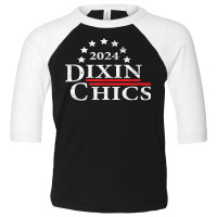 Funny Dixin Chics 2024 Political Satire Distressed T Shirt Toddler 3/4 Sleeve Tee | Artistshot