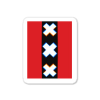 Amsterdam Flag Xxx Netherlands Holland Red Black White Sticker | Artistshot