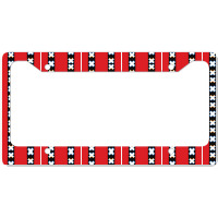 Amsterdam Flag Xxx Netherlands Holland Red Black White License Plate Frame | Artistshot