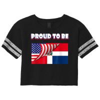 Proud To Be Dominican And American Flag July 4th T Shirt Scorecard Crop Tee | Artistshot