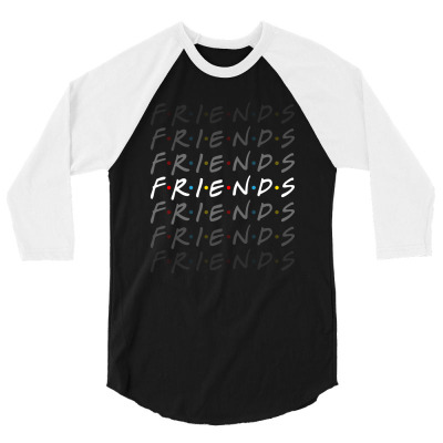 Friends Tv Show For Dark 3/4 Sleeve Shirt Designed By Sengul
