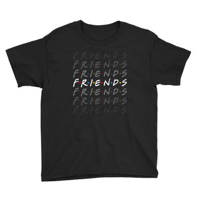 Friends Tv Show For Dark Youth Tee Designed By Sengul