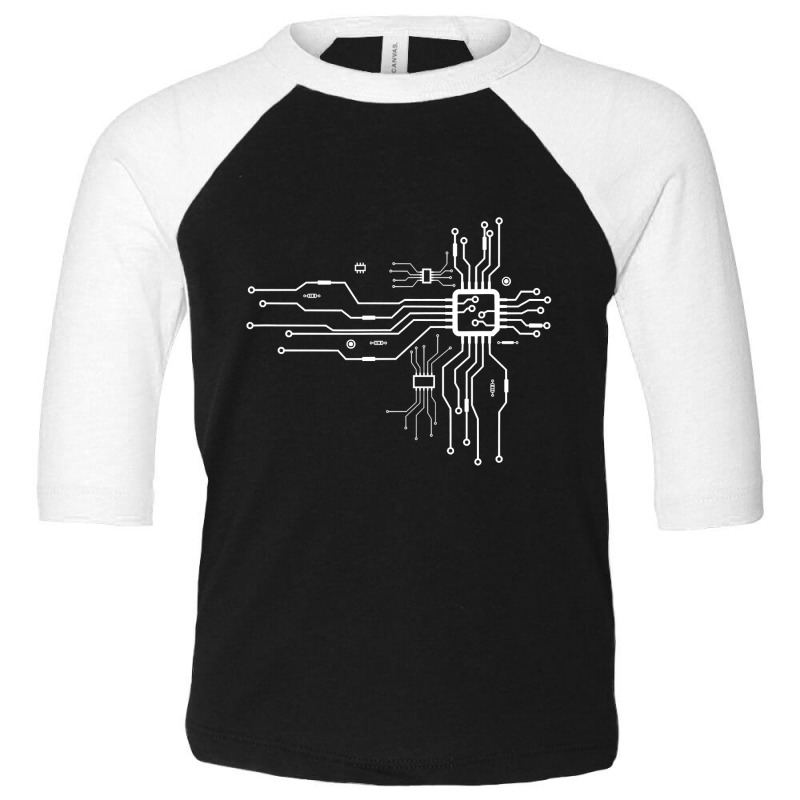 Cpu Heart Chipset Board Electrical Electronic Engineer T Shirt Toddler 3/4 Sleeve Tee by sieuduong86 | Artistshot