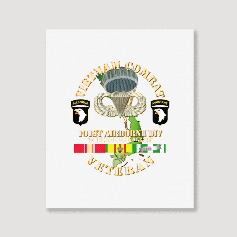 Vietnam Coombat Veteran W 101st Airborne Portrait Canvas Print | Artistshot