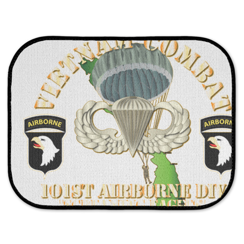 Vietnam Coombat Veteran W 101st Airborne Rear Car Mat | Artistshot