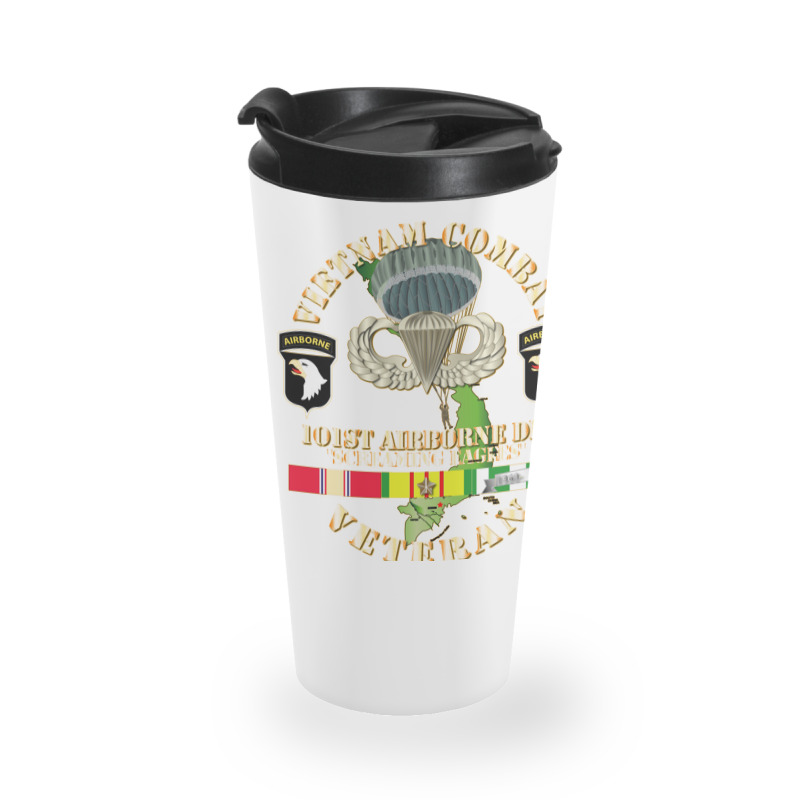 Vietnam Coombat Veteran W 101st Airborne Travel Mug | Artistshot