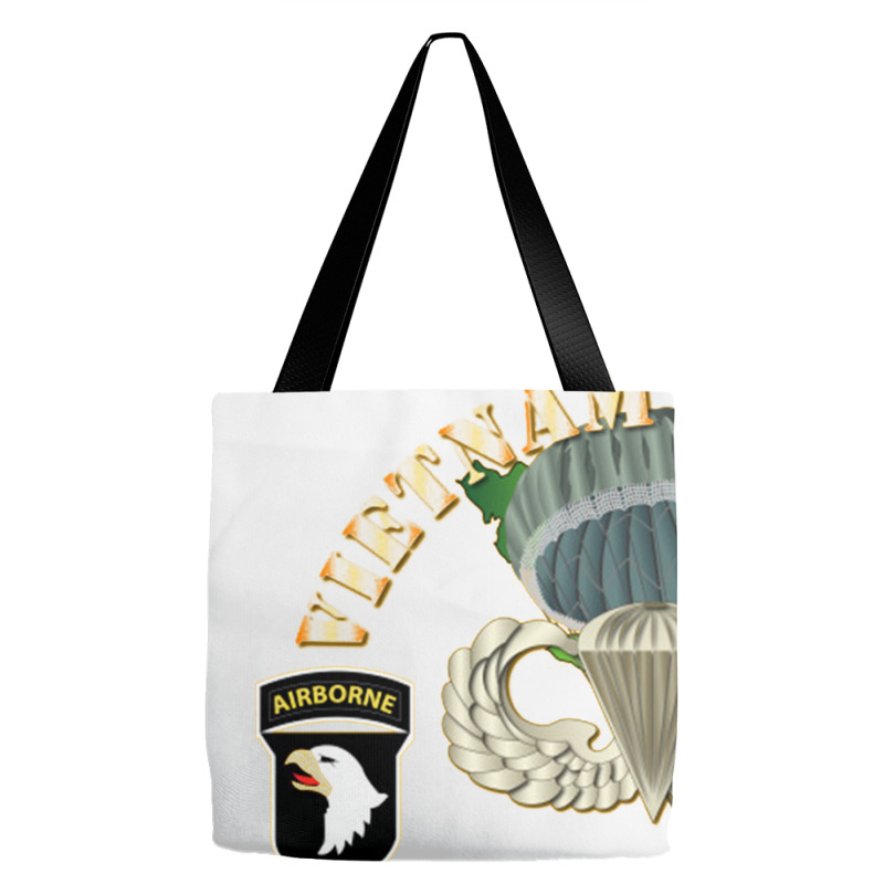 Vietnam Coombat Veteran W 101st Airborne Tote Bags | Artistshot