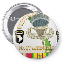 Vietnam Coombat Veteran W 101st Airborne Pin-back Button | Artistshot