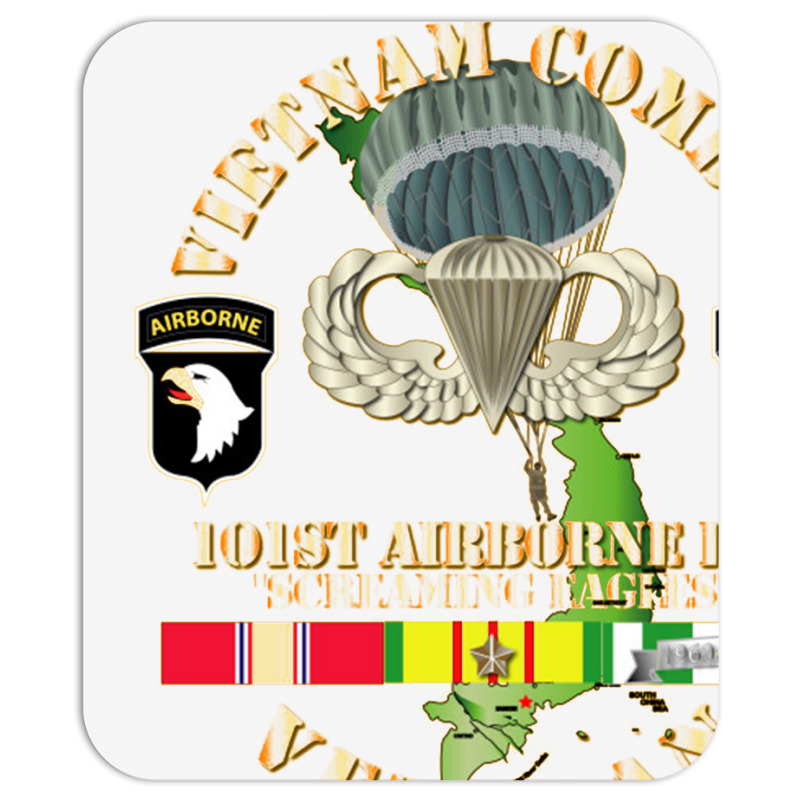 Vietnam Coombat Veteran W 101st Airborne Mousepad | Artistshot