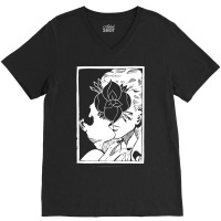 La Dispute The Kiss V-neck Tee | Artistshot