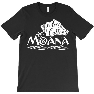 Moana The Ocean Is Calling T-shirt Designed By Decka Juanda