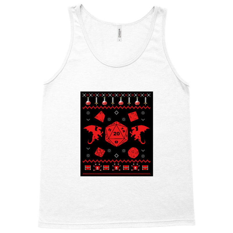 And Dragons Ugly Sweater   Christmas Tank Top | Artistshot