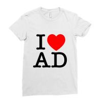 I Heart Ad (andorra) Ladies Fitted T-shirt | Artistshot