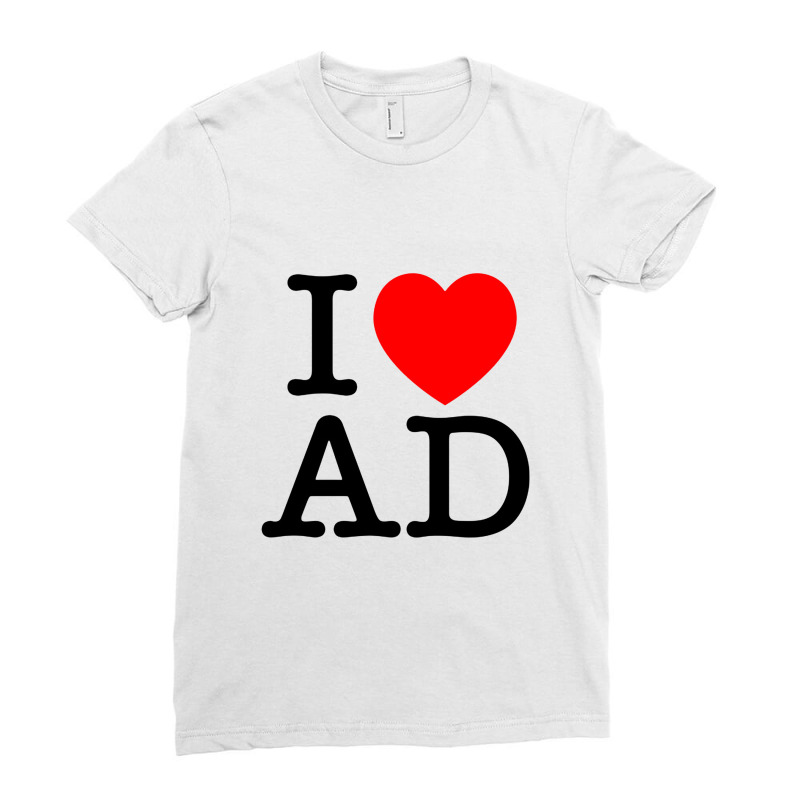 I Heart Ad (andorra) Ladies Fitted T-shirt | Artistshot