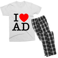 I Heart Ad (andorra) Men's T-shirt Pajama Set | Artistshot