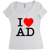 I Heart Ad (andorra) Women's Triblend Scoop T-shirt | Artistshot