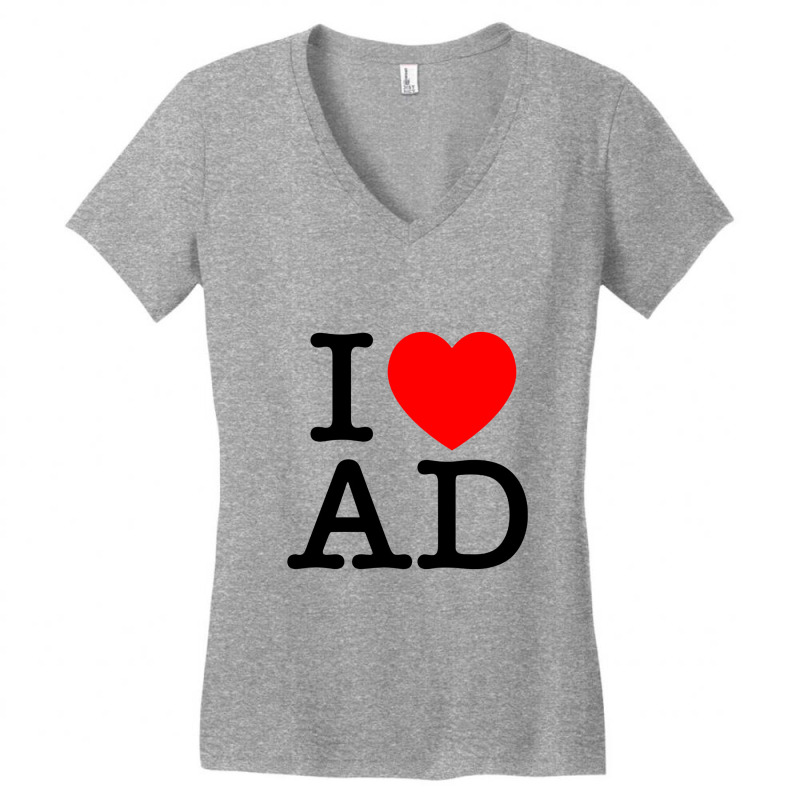 I Heart Ad (andorra) Women's V-neck T-shirt | Artistshot