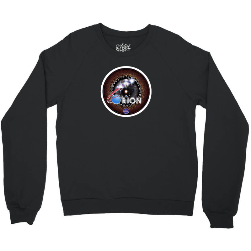 Stereoscopic View Of The Milky Way Galaxy Earth And Moon For Stereosco Crewneck Sweatshirt by hasbyart | Artistshot