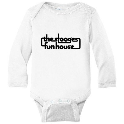 The Stooges Fun House Long Sleeve Baby Bodysuit Designed By Ashlandardan