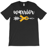 Warrior Childhood Cancer Awareness Hope Support Strong T Shirt T-shirt | Artistshot