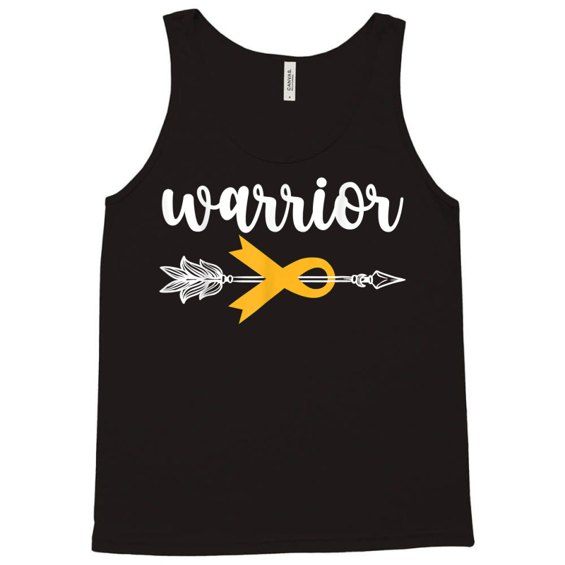 Warrior Childhood Cancer Awareness Hope Support Strong T Shirt Tank Top | Artistshot