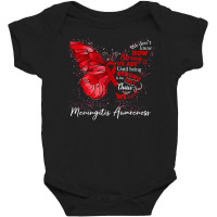 Womens Meningitis Awareness Burgundy Ribbon Butterfly T Shirt Baby Bodysuit | Artistshot