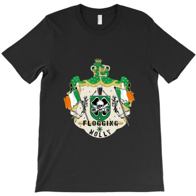 Flogging Molly Skull Party T-shirt Designed By Kaneesa