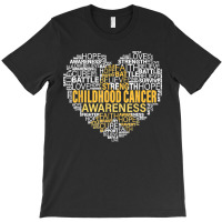 Childhood Cancer Awareness Hope Support Strong Warrior T-shirt | Artistshot