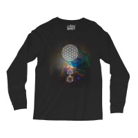 Flower Of Life Platonic Solids Mandala Long Sleeve T Shirt Long Sleeve Shirts | Artistshot