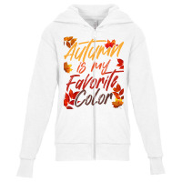 Autumn Fall Spring Third Season Leaves Fall Autumn Lover T Shirt Youth Zipper Hoodie | Artistshot