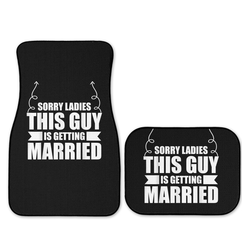 Bachelor Party This Guy Is Getting Married Bachelor Groom T Shirt Full Set Car Mats | Artistshot