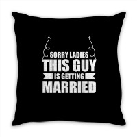 Bachelor Party This Guy Is Getting Married Bachelor Groom T Shirt Throw Pillow | Artistshot