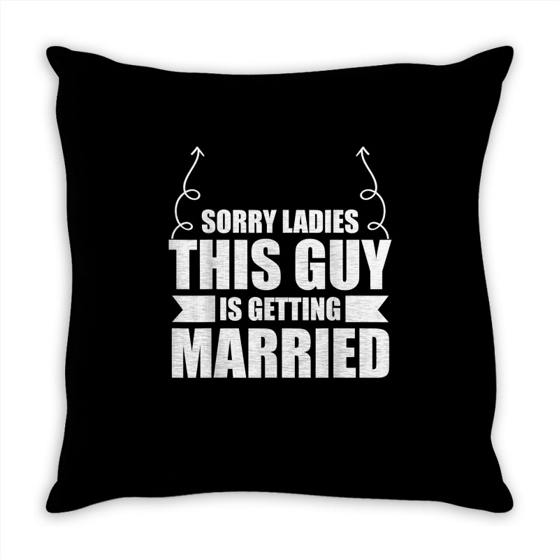 Bachelor Party This Guy Is Getting Married Bachelor Groom T Shirt Throw Pillow | Artistshot