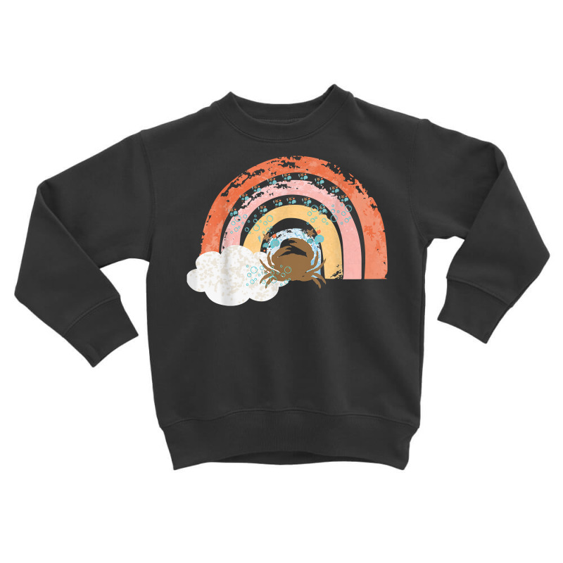 Crustacean Core Aesthetic Crustaceans Crab Sea Shells Design T Shirt Toddler Sweatshirt | Artistshot