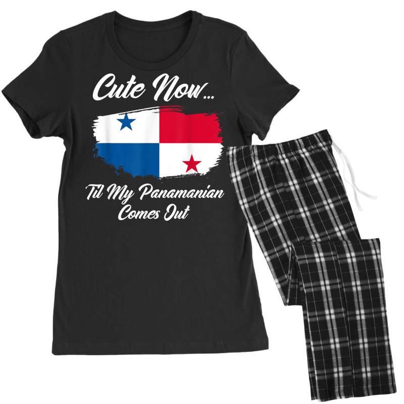 Cute Now Til My Panamanian Comes Out Funny Panamanian T Shirt Women's Pajamas Set by roopeedwrich76 | Artistshot