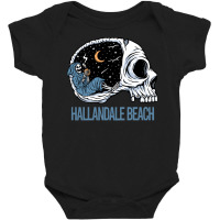 Hallandale Beach T  Shirt Chilling Skeleton Hallandale Beach T  Shirt Baby Bodysuit | Artistshot