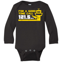 For A Good Time Call 121.5 Funny Air Traffic Control T Shirt Long Sleeve Baby Bodysuit | Artistshot