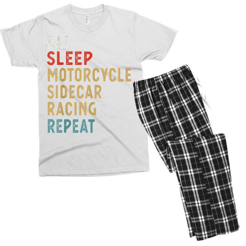 Eat Sleep Motorcycle Sidecar Racing Repeat Funny Player Gift T Shirt Men's T-shirt Pajama Set by caulkyuladdenrxi | Artistshot