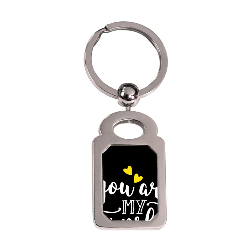 You Are My Sunshine Silver Rectangle Keychain | Artistshot