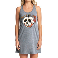 Bite Me T  Shirt Bite Me Floral Skull T  Shirt Tank Dress | Artistshot