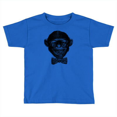 Chimp Grin Toddler T-shirt Designed By Chilistore