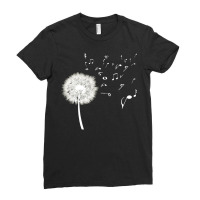 Dandelion Music T  Shirt Dandelion Music Note Music Lover T  Shirt Ladies Fitted T-shirt | Artistshot