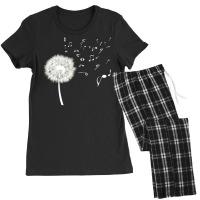 Dandelion Music T  Shirt Dandelion Music Note Music Lover T  Shirt Women's Pajamas Set | Artistshot