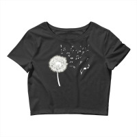 Dandelion Music T  Shirt Dandelion Music Note Music Lover T  Shirt Crop Top | Artistshot