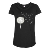 Dandelion Music T  Shirt Dandelion Music Note Music Lover T  Shirt Maternity Scoop Neck T-shirt | Artistshot