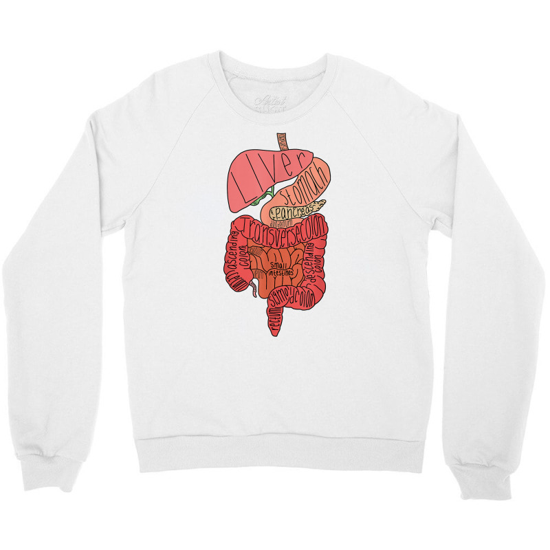 Labeled Digestive Tract T Shirt Crewneck Sweatshirt by pickengtwrentv | Artistshot