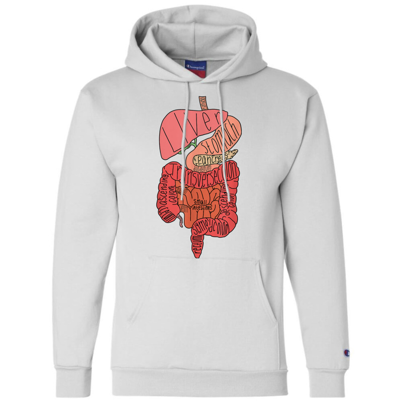 Labeled Digestive Tract T Shirt Champion Hoodie by pickengtwrentv | Artistshot